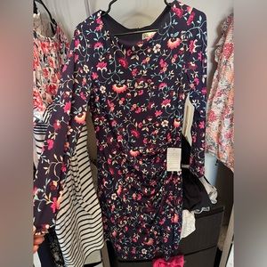 Eliza J Net long sleeve dress